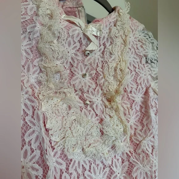 Vintage white dress lace - Picture 11 of 16